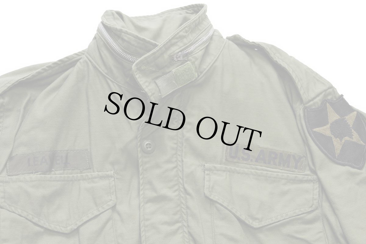 画像3: 60s 米軍 U.S.ARMY パッチ付き M-65 フィールドジャケット 2nd オリーブグリーン S-S★ALPHAアルファ (3)