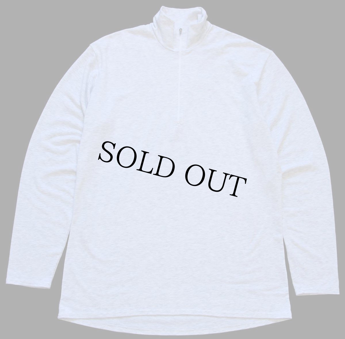 画像2: 90s USA製 patagoniaパタゴニア CAPILENEキャプリーン ハイネック ハーフジップ アンダーシャツ 杢ライトグレー XL (2)