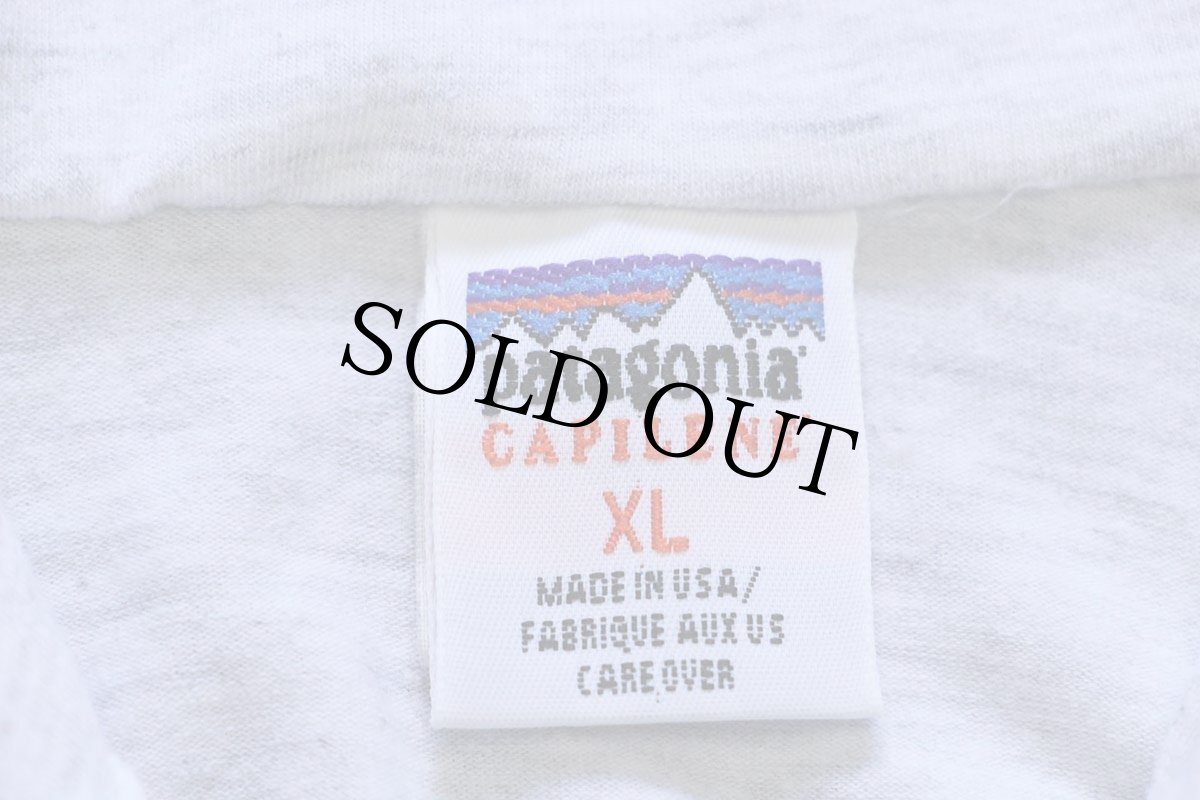 画像5: 90s USA製 patagoniaパタゴニア CAPILENEキャプリーン ハイネック ハーフジップ アンダーシャツ 杢ライトグレー XL (5)