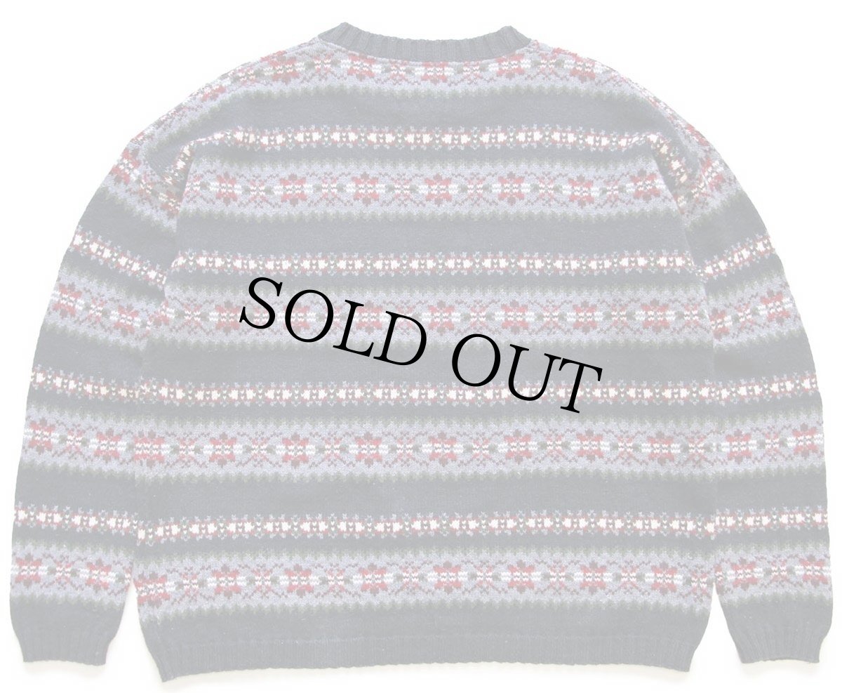 画像2: 90s USA製 Levi'sリーバイス フェアアイル柄 コットン×アクリルニット セーター M (2)