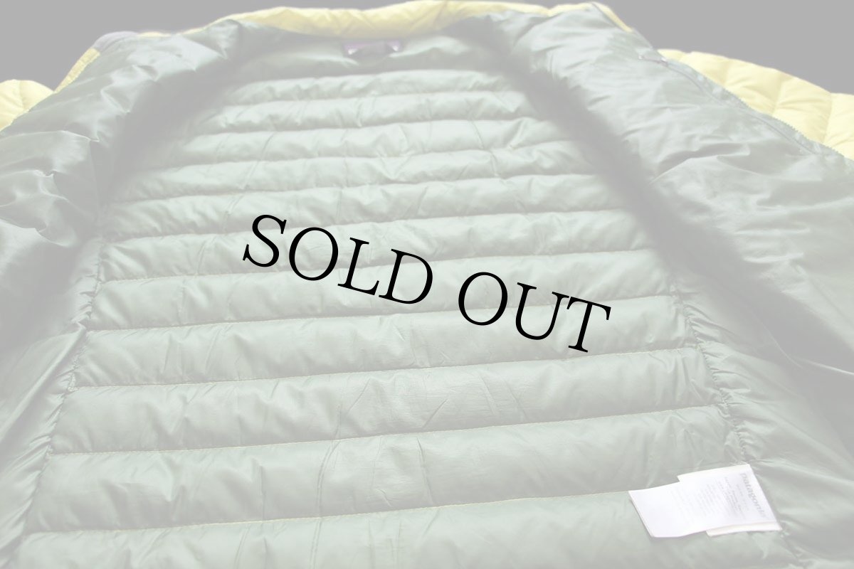 画像5: patagoniaパタゴニア Down Sweater ダウンセーター ナイロン ダウンジャケット 黄緑 M (5)