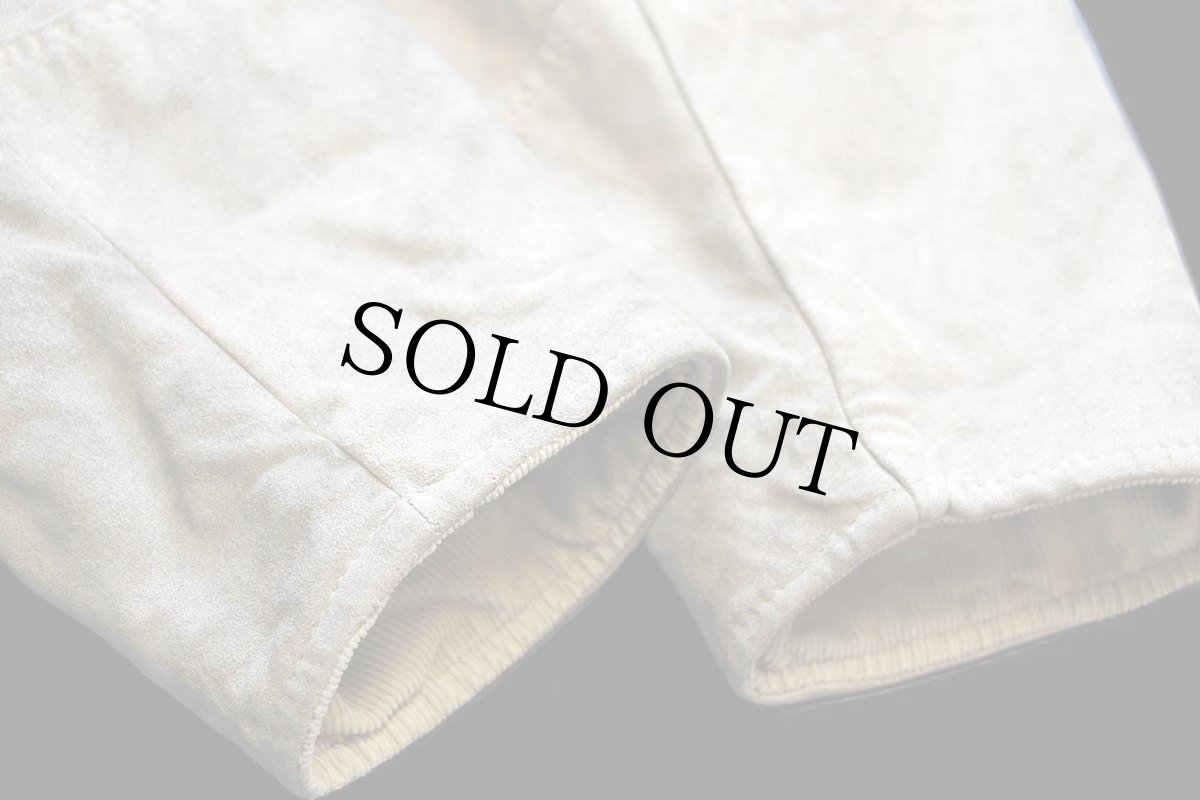 画像9: 90s イタリア製 ST.GOLD タータンチェックライナー スエードレザー ファイヤーマンコート ベージュ 48★ジャケット (9)