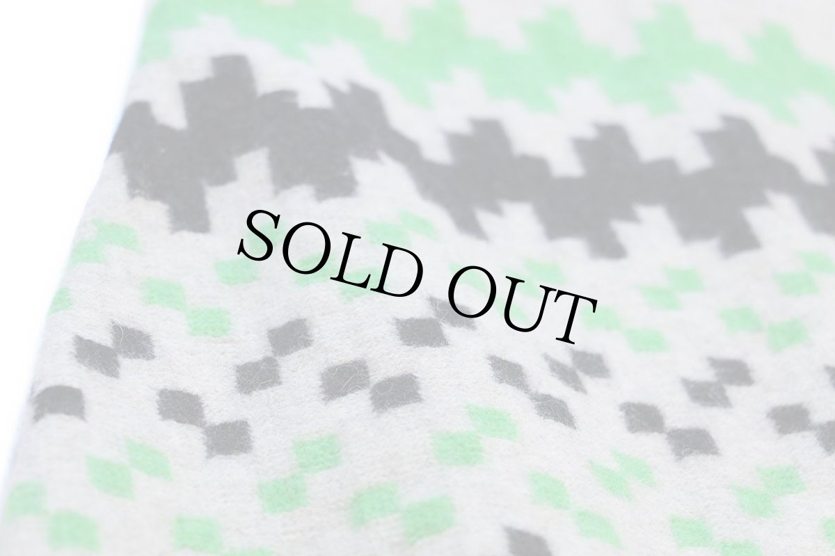 画像6: 60s Madeleine echos ノーカラー ウールニット ワンピース ライトグレー×アイボリー ミックス (6)