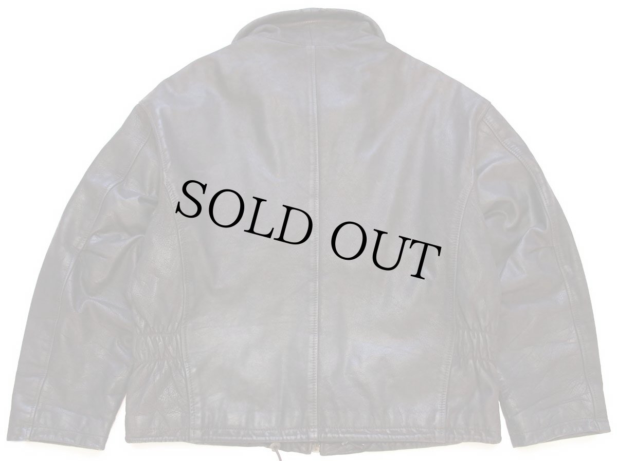 画像2: 80s イタリア製 31 B.R.A. キルティングライナー ヌバック レザー ファイヤーマンジャケット 焦げ茶 50 (2)