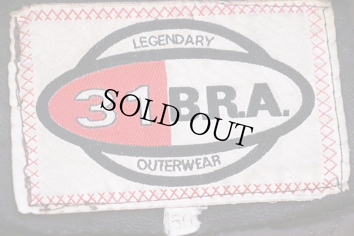 画像4: 80s イタリア製 31 B.R.A. キルティングライナー ヌバック レザー ファイヤーマンジャケット 焦げ茶 50 (4)