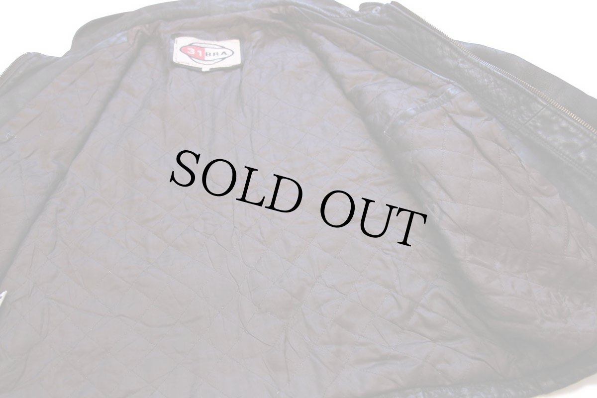 画像6: 80s イタリア製 31 B.R.A. キルティングライナー ヌバック レザー ファイヤーマンジャケット 焦げ茶 50 (6)