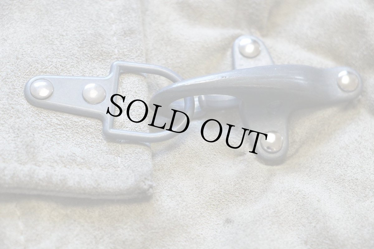 画像7: 90s イタリア製 ST.GOLD タータンチェックライナー スエードレザー ファイヤーマンコート ベージュ 48★ジャケット (7)