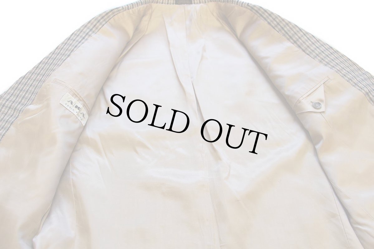 画像5: 90s USA製 AKA EddieBauerエディーバウアー チェック 3つボタン シルク×リネン テーラードジャケット 40R (5)