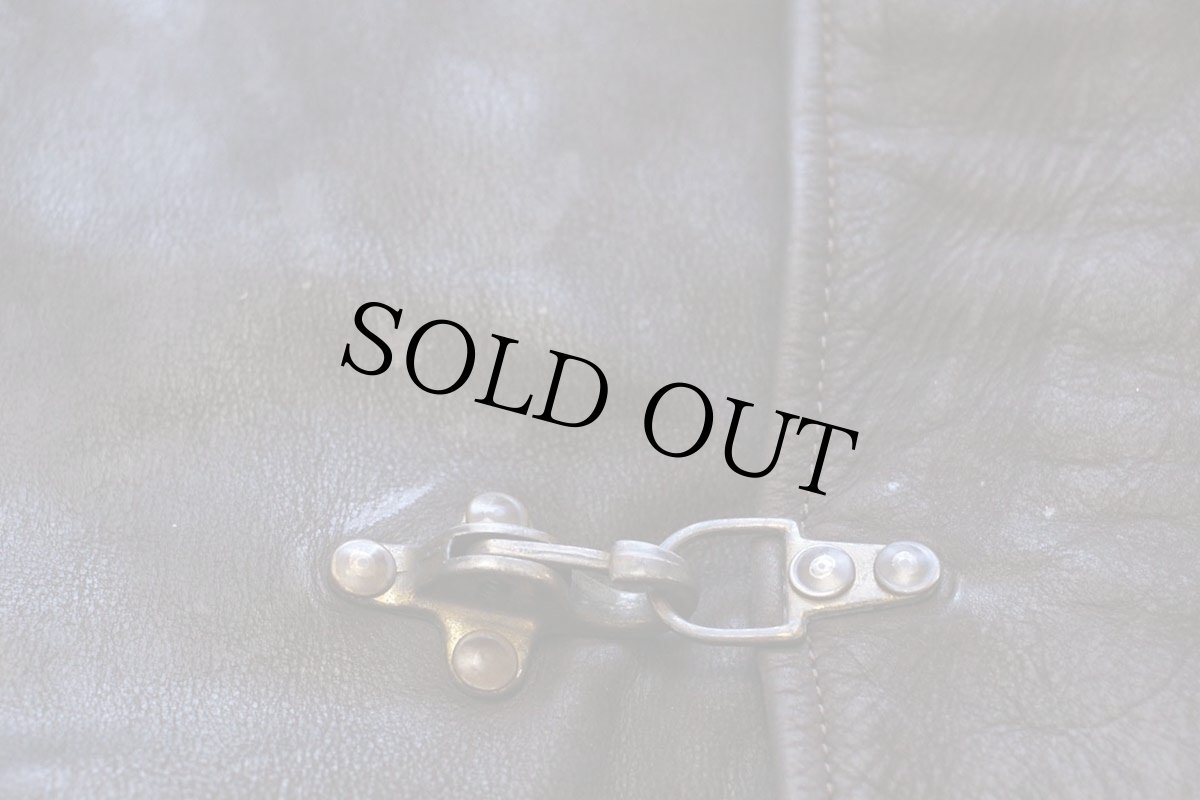 画像7: 80s イタリア製 31 B.R.A. キルティングライナー ヌバック レザー ファイヤーマンジャケット 焦げ茶 50 (7)