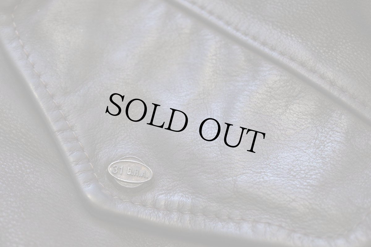 画像8: 80s イタリア製 31 B.R.A. キルティングライナー ヌバック レザー ファイヤーマンジャケット 焦げ茶 50 (8)