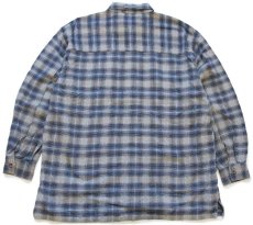 画像2: 90s Levi'sリーバイス 織り柄入り チェック コットンシャツ L (2)
