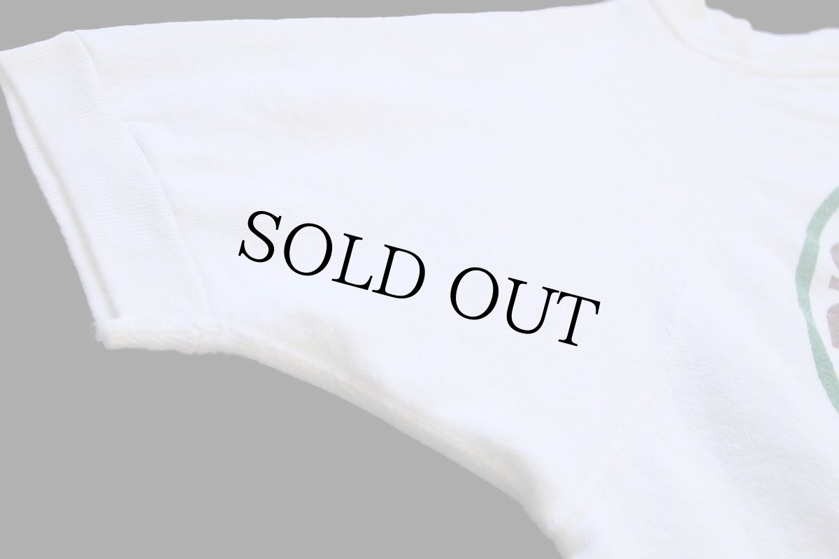 画像6: 60s FAIR'S PINE STUMP JUNCTION 染み込みプリント コットン 半袖スウェット 白 (6)