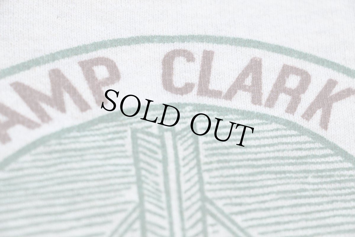 画像4: 50s BSA ボーイスカウト CAMP CLARK PORTLAND AREA COUNCIL 染み込みプリント コットン スウェット オートミール (4)