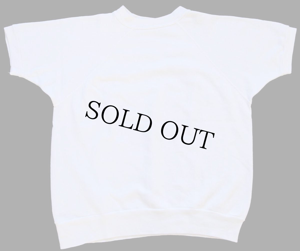 画像2: 60s FAIR'S PINE STUMP JUNCTION 染み込みプリント コットン 半袖スウェット 白 (2)