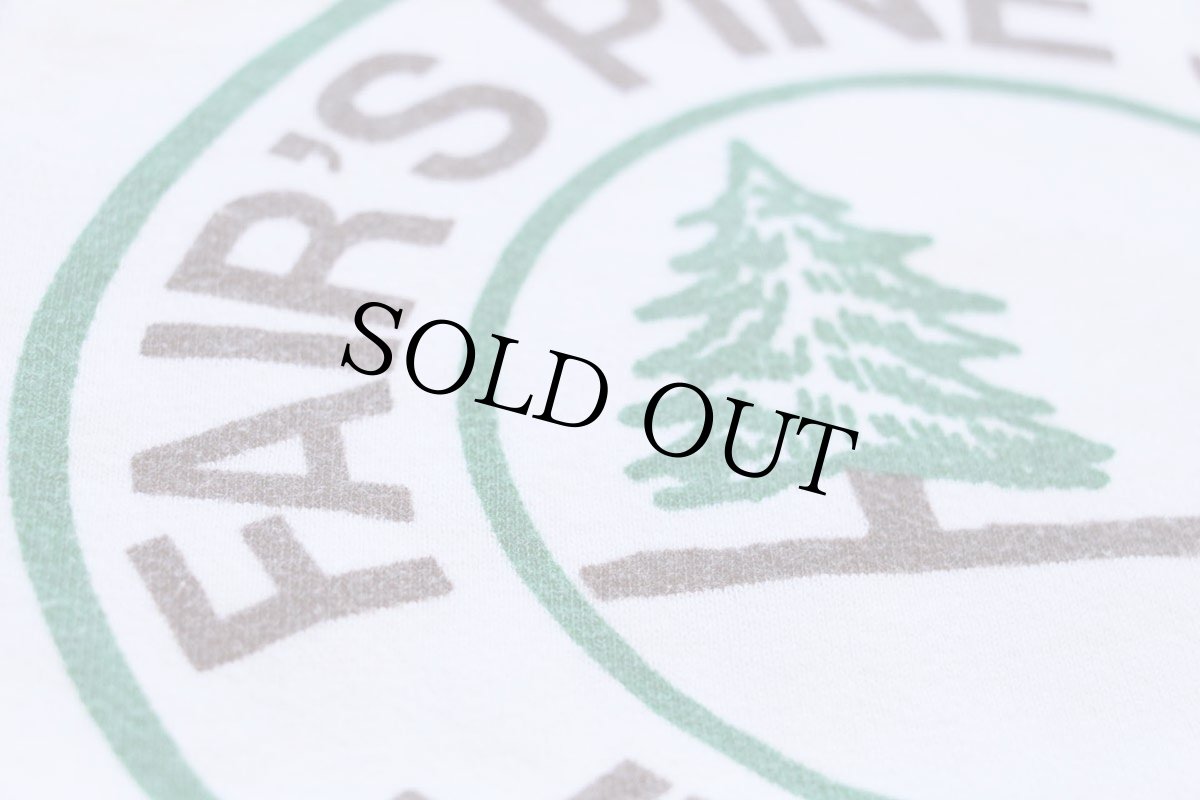 画像4: 60s FAIR'S PINE STUMP JUNCTION 染み込みプリント コットン 半袖スウェット 白 (4)