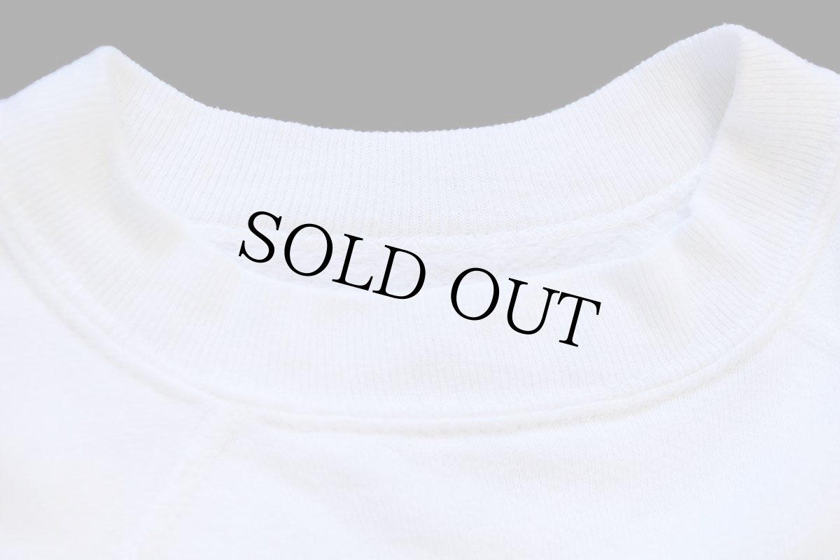 画像5: 60s FAIR'S PINE STUMP JUNCTION 染み込みプリント コットン 半袖スウェット 白 (5)