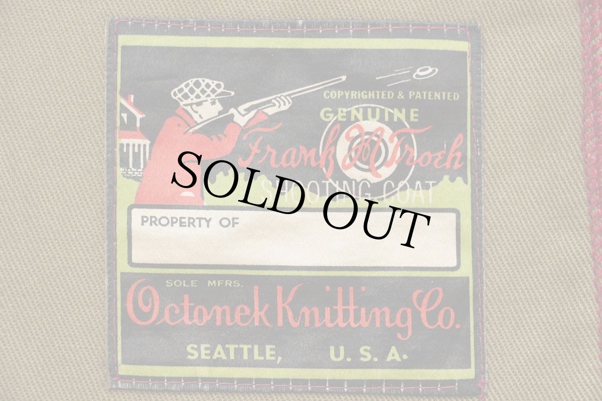 画像5: 50s U.S.NAVAL AIR GUNNERS SCHOOL U.S.NAVY NSSA パッチ付き シューティング ウールニット カーディガン ワインレッド (5)