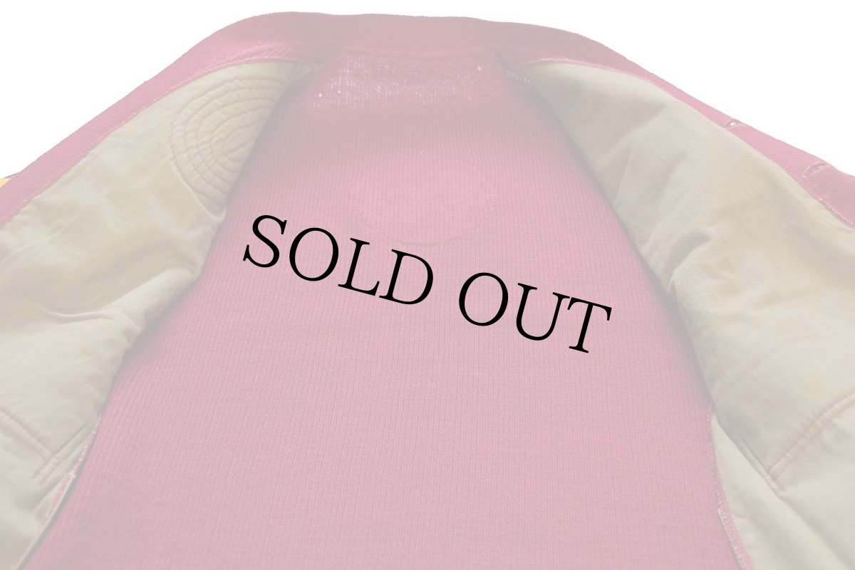 画像6: 50s U.S.NAVAL AIR GUNNERS SCHOOL U.S.NAVY NSSA パッチ付き シューティング ウールニット カーディガン ワインレッド (6)