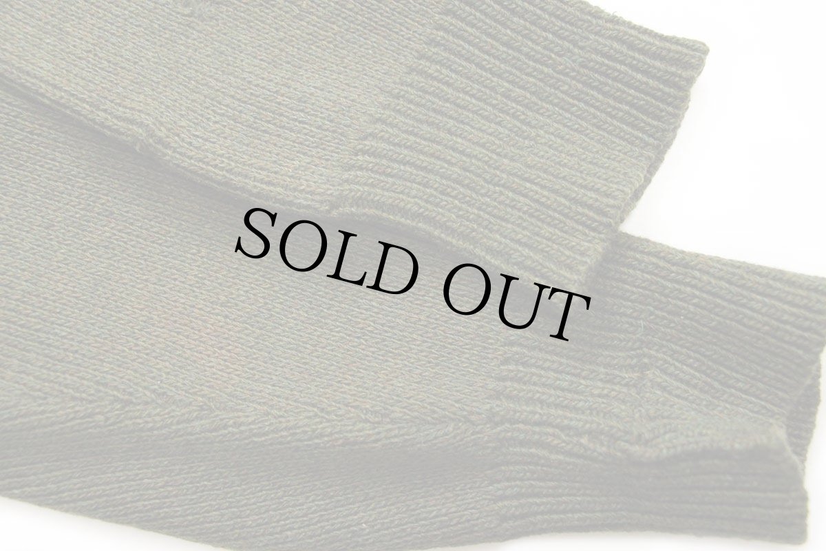 画像7: 60s UNKNOWN 無地 ウールニット カーディガン ボロ 緑 ミックス (7)