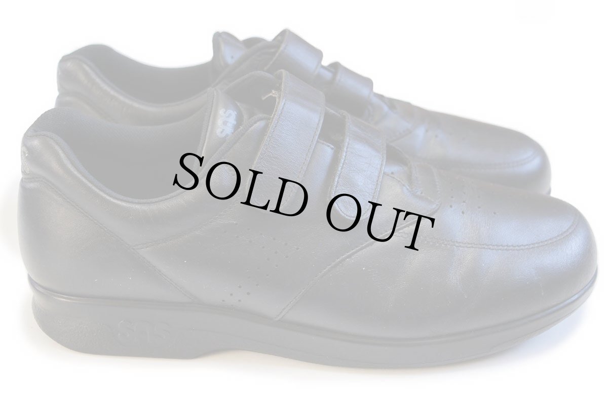 画像3: USA製 SAS TRIPAD COMFORT ベルクロ レザー スニーカー 黒 (3)