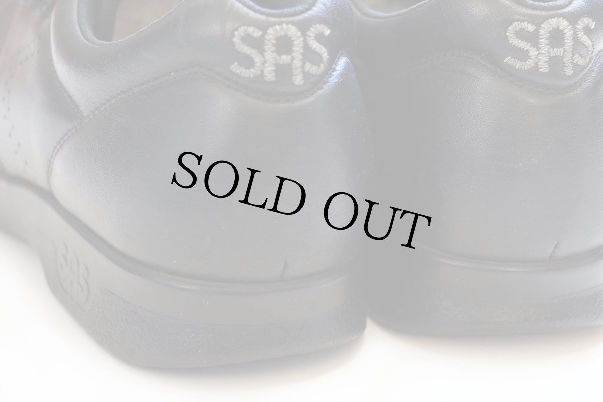 画像6: USA製 SAS TRIPAD COMFORT ベルクロ レザー スニーカー 黒 (6)