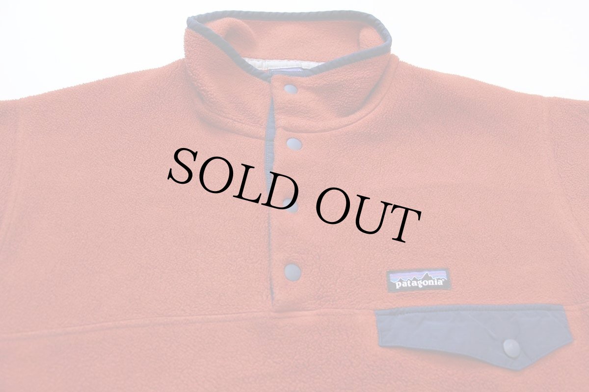 画像3: patagoniaパタゴニア シンチラ フリース スナップT レンガ S (3)