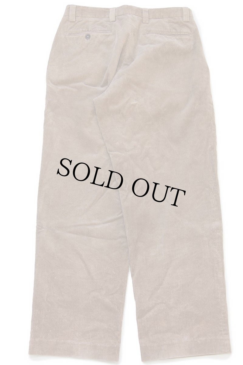 画像3: 00s ポルトガル製 ORVISオービス ツータック 太畝 コーデュロイパンツ 茶 32 (3)