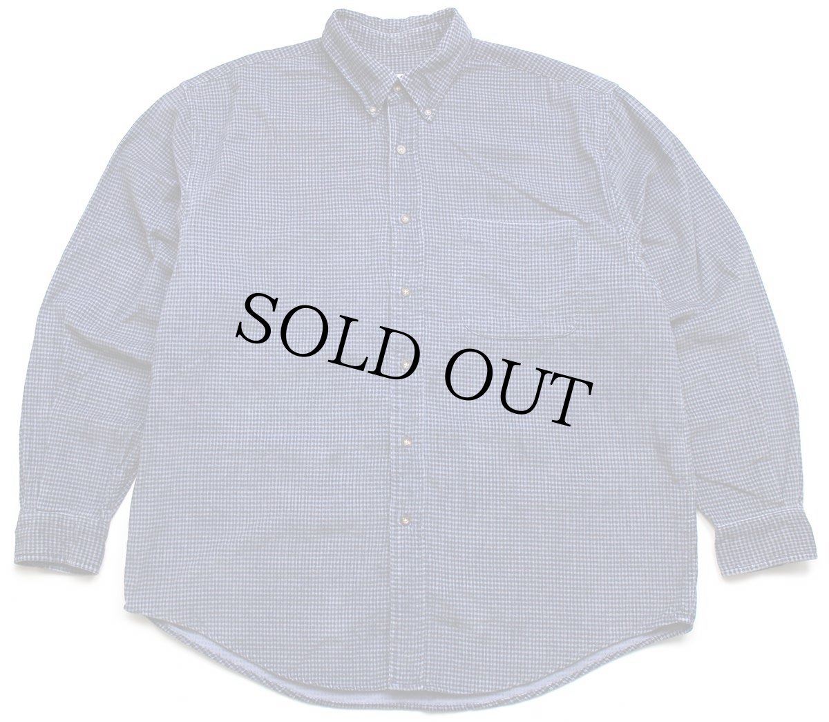 画像1: 90s EddieBauerエディーバウアー チェック ボタンダウン コットン プリントコーデュロイシャツ L (1)