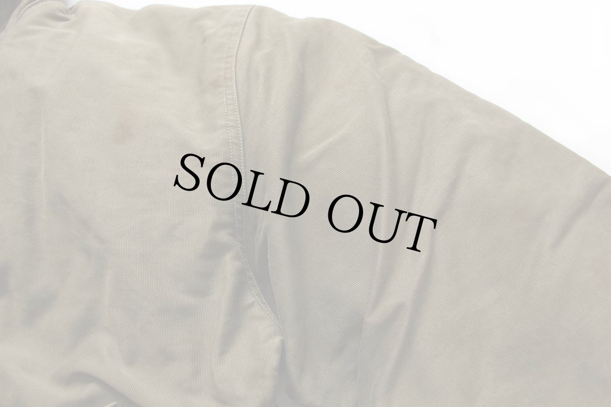 画像8: ビンテージ イタリア軍 チンスト付き ボアライナー デッキジャケット カスタム オリーブ★N-1 (8)