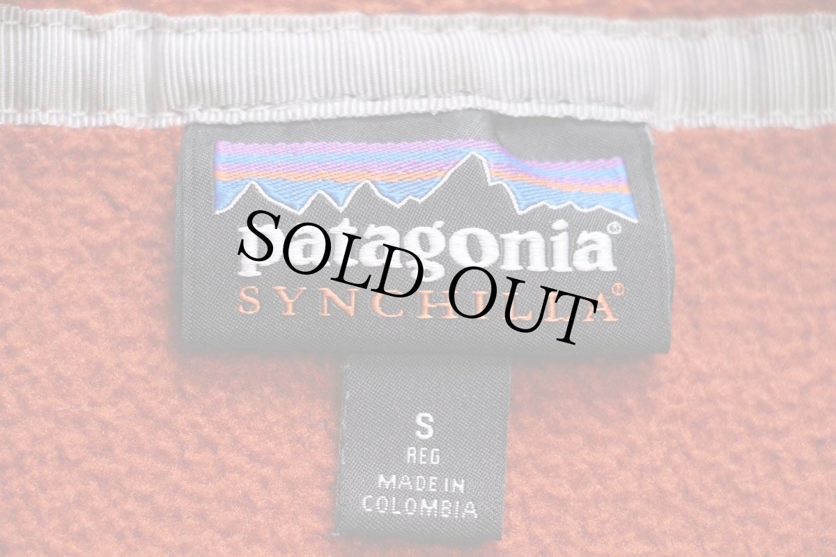 画像4: patagoniaパタゴニア シンチラ フリース スナップT レンガ S (4)