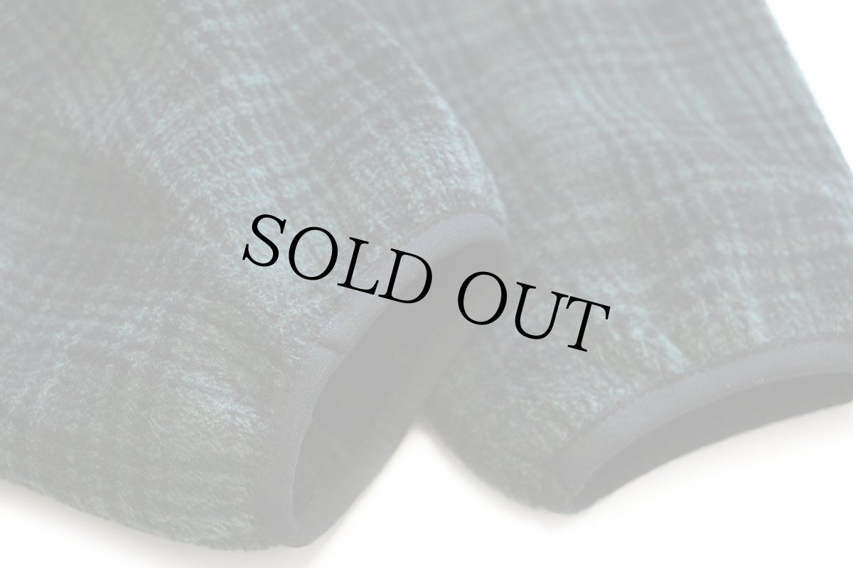 画像6: 90s USA製 Woolrichウールリッチ オンブレチェック プルオーバー POLARTEC フリース 緑 L (6)