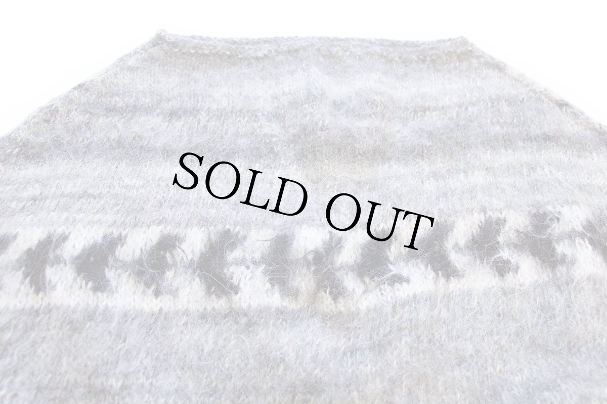 画像3: UNKNOWN アルパカ ハンドニット ポンチョ (3)