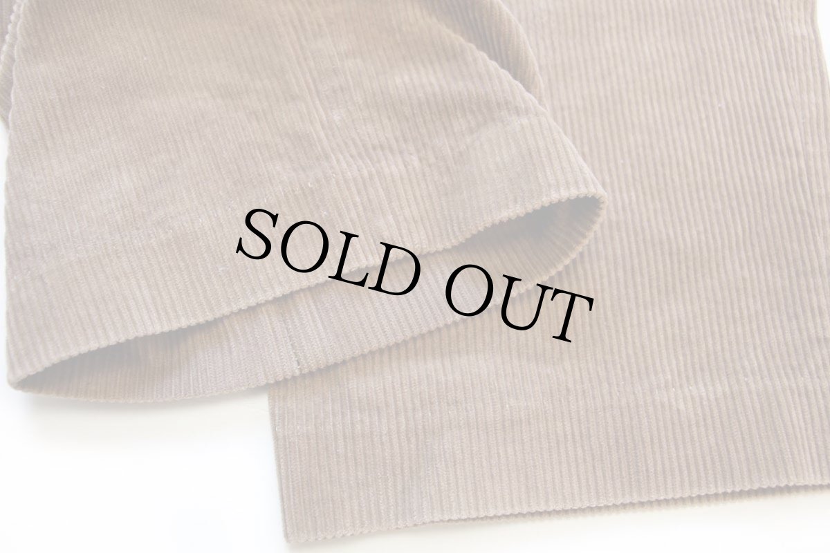 画像7: 00s ポルトガル製 ORVISオービス ツータック 太畝 コーデュロイパンツ 茶 32 (7)