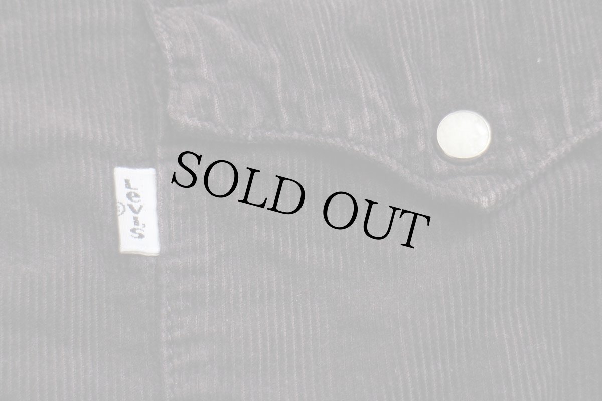 画像6: 90s Levi'sリーバイス コットン コーデュロイ ウエスタンシャツ 焦げ茶 XL★ユーロ (6)