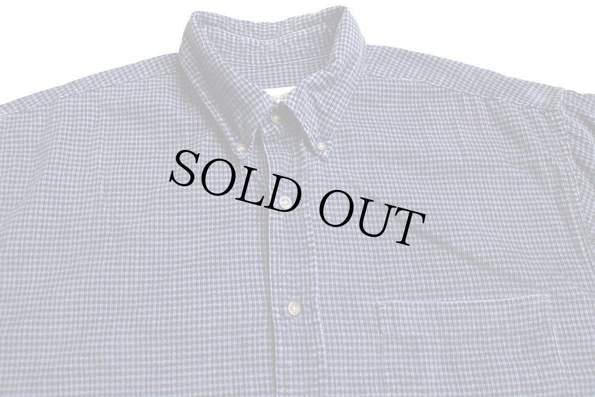 画像3: 90s EddieBauerエディーバウアー チェック ボタンダウン コットン プリントコーデュロイシャツ L (3)