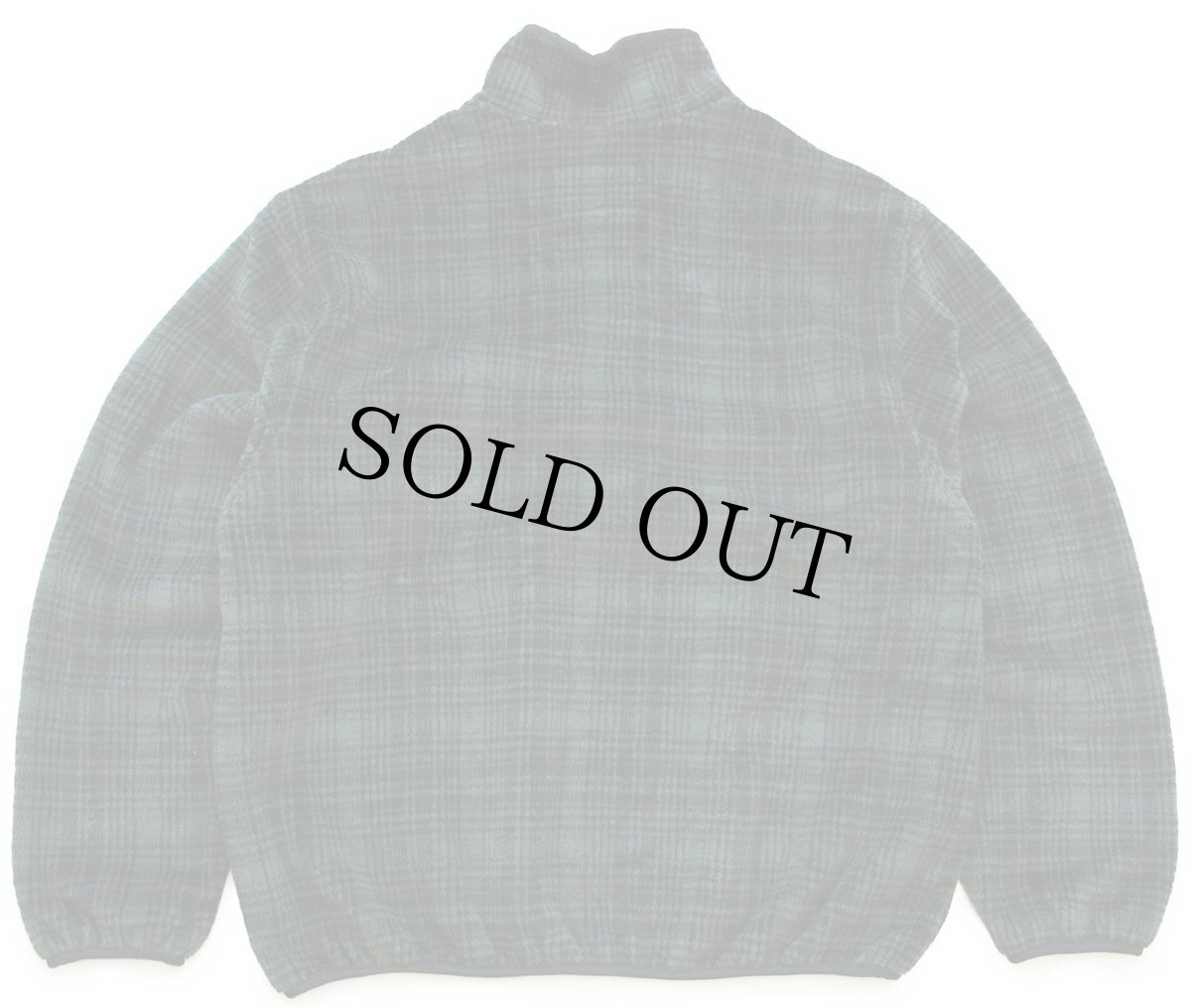 画像2: 90s USA製 Woolrichウールリッチ オンブレチェック プルオーバー POLARTEC フリース 緑 L (2)