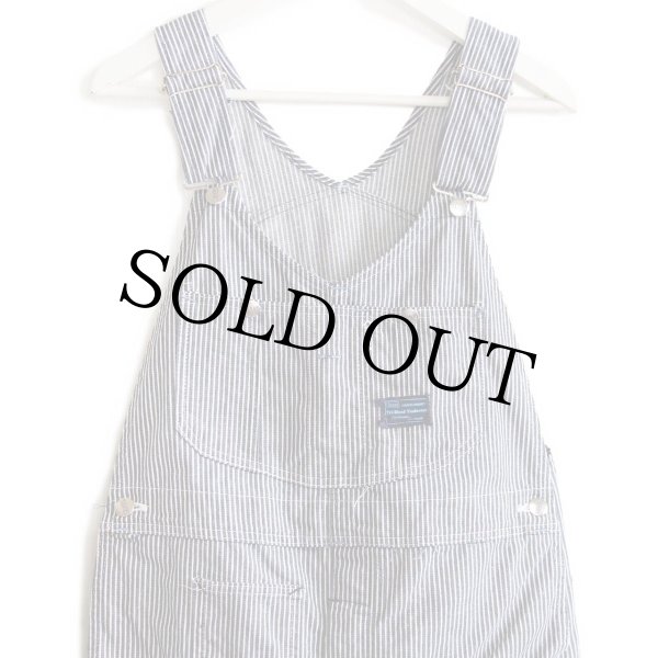 70s USA製 Sears ペンキ飛び ダブルニー ヒッコリー ストライプ