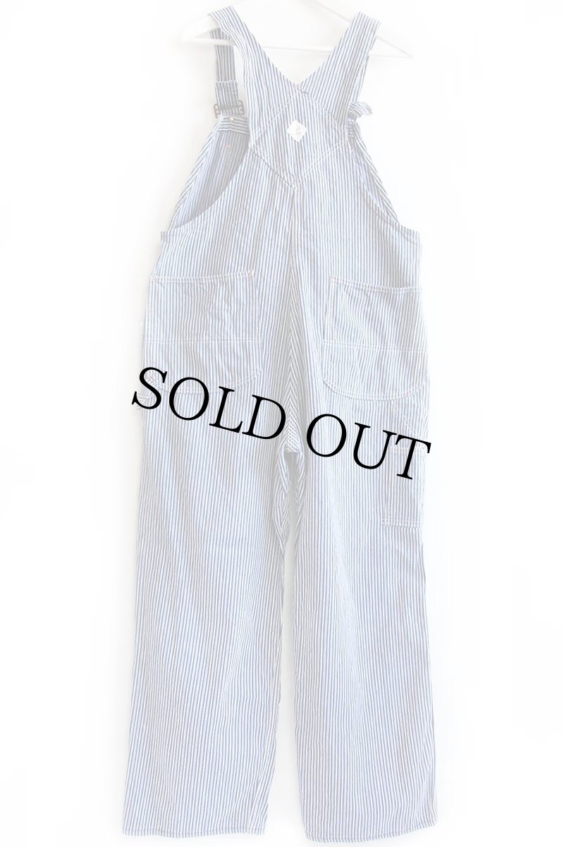 画像3: 70s USA製 JCPenney BIGMACビッグマック ランダムヒッコリー ストライプ オーバーオール w40★B  (3)