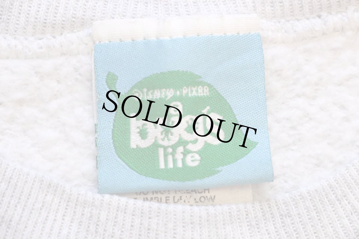 画像6: 90s USA製 DISNEYディズニー PIXAR a bug's life Flik バグズライフ フリック スウェット 杢ライトグレー M (6)