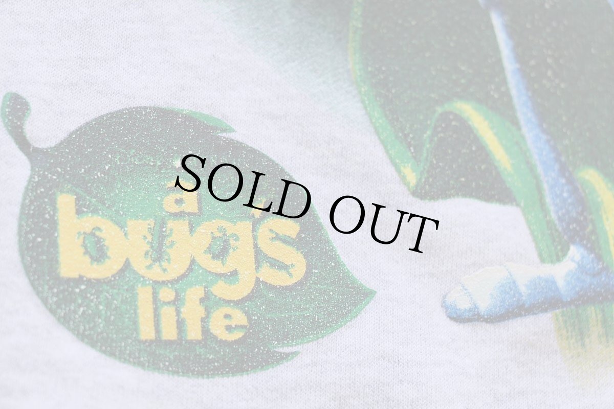 画像5: 90s USA製 DISNEYディズニー PIXAR a bug's life Flik バグズライフ フリック スウェット 杢ライトグレー M (5)