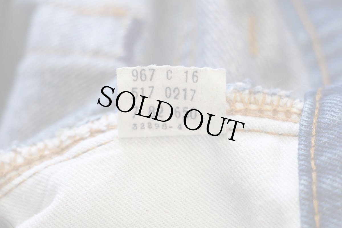 画像7: 80s USA製 Levi'sリーバイス 517 黒カン デニムパンツ w38★75 ブーツカット (7)