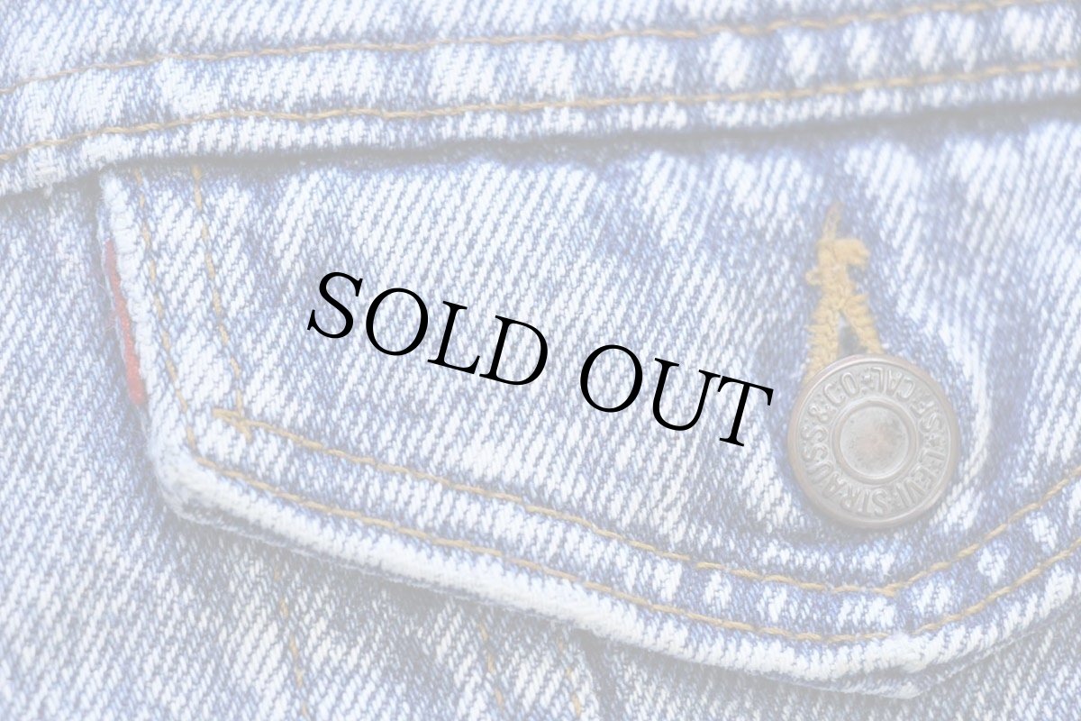 画像5: 80s USA製 Levi'sリーバイス 70507 ケミカルウォッシュ デニムジャケット 4ポケット M★アシッド (5)