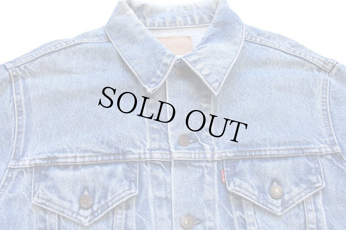 画像3: 80s USA製 Levi'sリーバイス ダメージ デニムジャケット 4ポケット 46 (3)