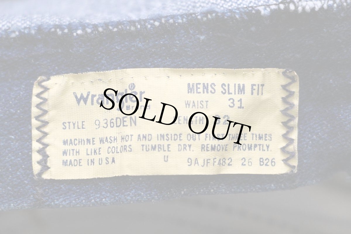 画像6: 80s USA製 Wranglerラングラー 936DEN デニムパンツ W31 (6)