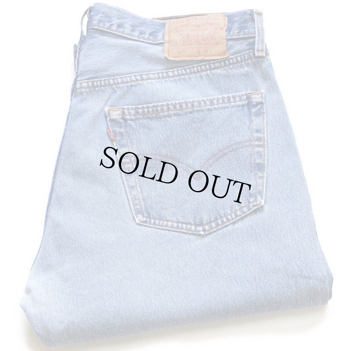 画像1: 90s USA製 Levi'sリーバイス 501 デニムパンツ w38 L34★136 (1)