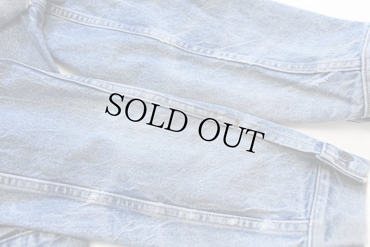 画像7: 80s USA製 Levi'sリーバイス ダメージ デニムジャケット 4ポケット 46 (7)