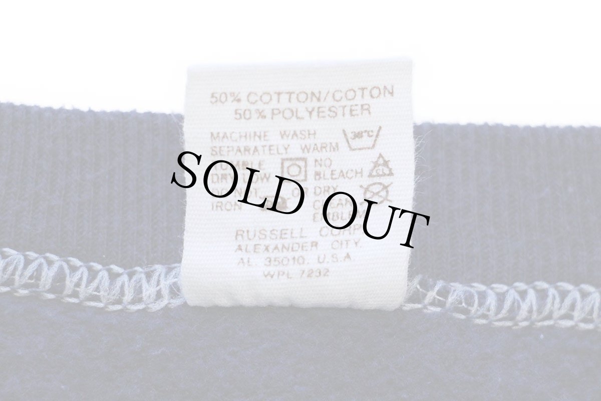 画像5: 70s USA製 RUSSELLラッセル 無地 スウェット 紺 S★ブランク (5)