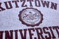 画像4: 00s Championチャンピオン KUTZTOWN UNIVERSITY リバースウィーブ スウェット 杢グレー★特大 (4)