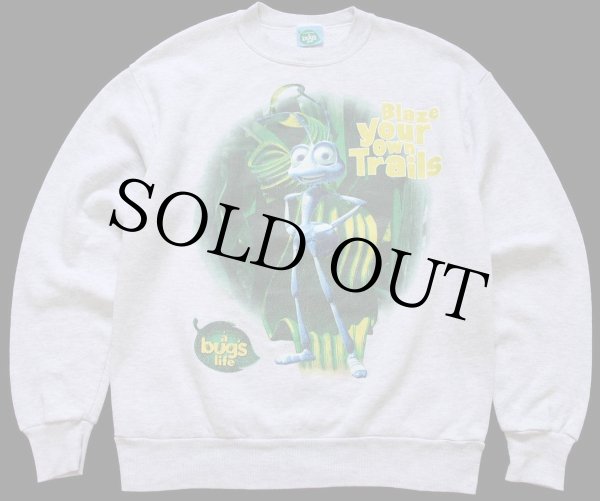 90s 激レアUSA製 バグズライフ スウェットPixarトイストーリー 90's DISNEY PIXER BUG'S LIFE SWEAT SHIRTS BLACK/M ディズニー