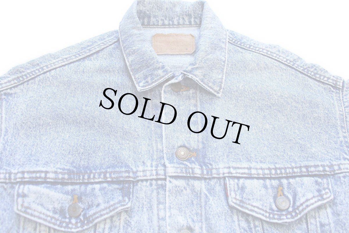 画像3: 80s USA製 Levi'sリーバイス 70507 ケミカルウォッシュ デニムジャケット 4ポケット M★アシッド (3)